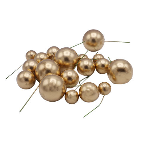 Artificial Copper Faux Ball Topper 20Pcs Set