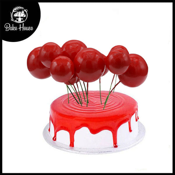 Artificial Red Faux Ball Topper 20Pcs Set