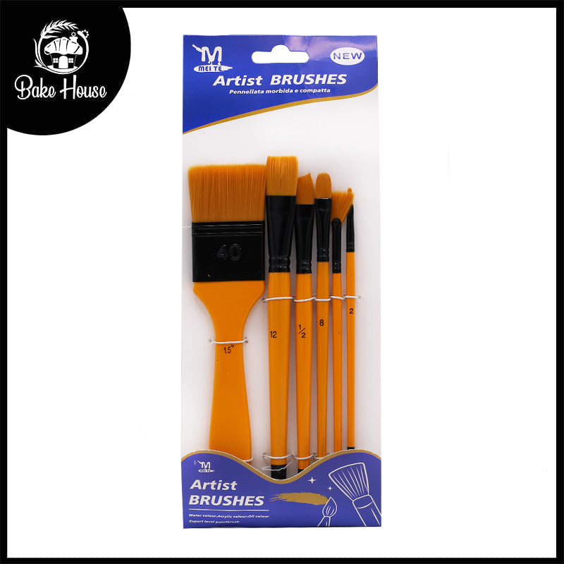 Artist Brushes 6 Pcs Set