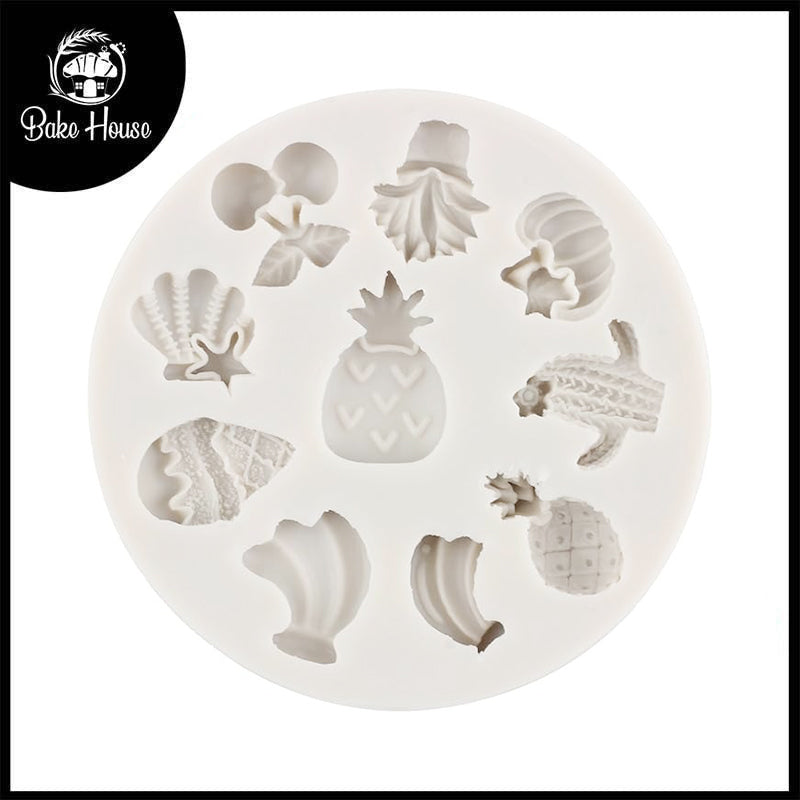 Fruit Silicone Fondant Mold 10 Cavity Design 2