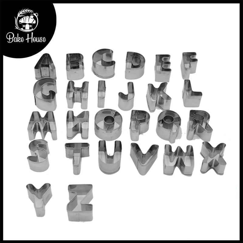 A to Z UpperCase Alphabet Stainless Steel Cookie Cutter