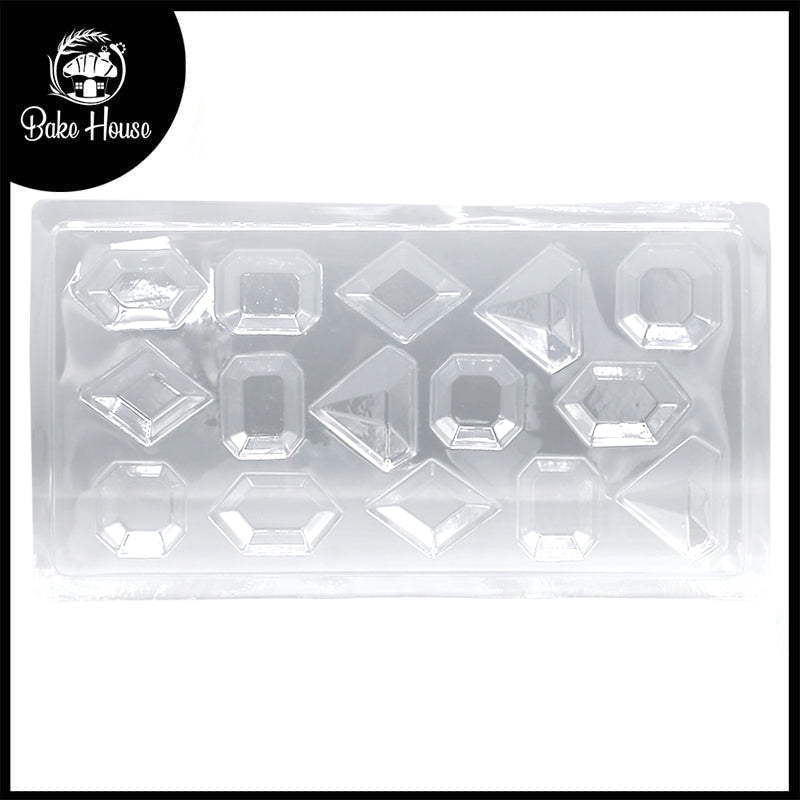 Diamond, Gems & Jewels Acrylic And Chocolate Mold 15 Cavity