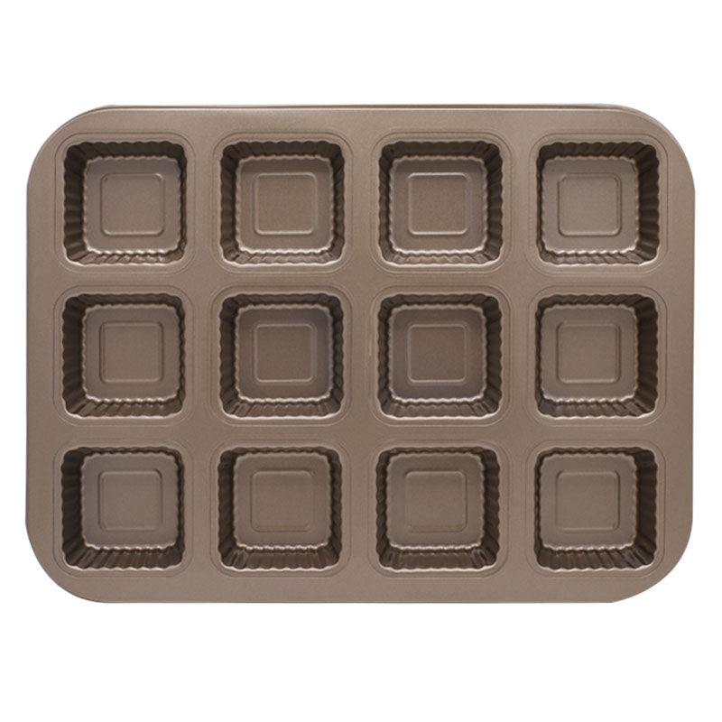 Muffin Cupcake Baking Tray Heavy 12 Cavity