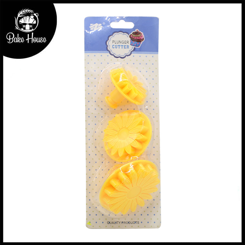 Extra Large Sunflower Fondant Plunger Cutter 3Pcs Set