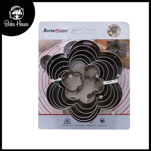 Blossom Flower Cookie Cutter Stainless Steel 6Pcs Set