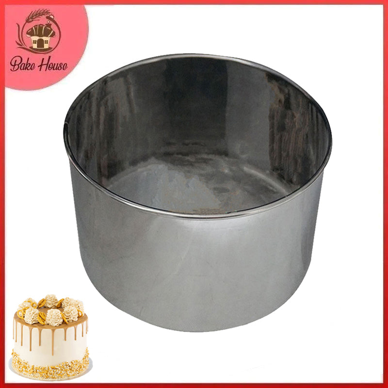 Heighted Round Cake Mold Stainless Steel 6 X 6 X 4 Inch