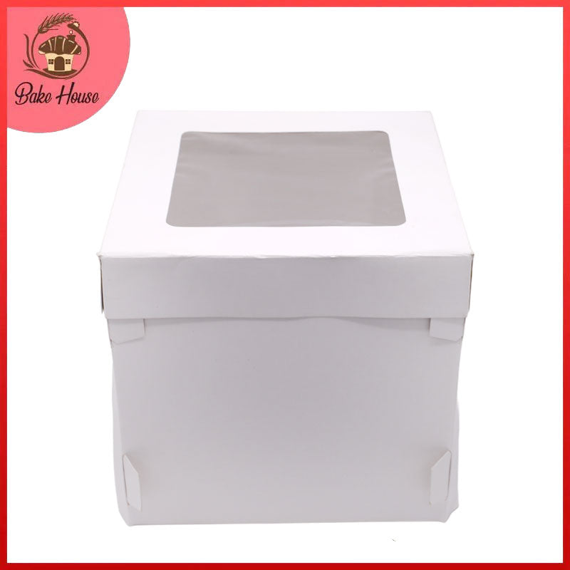 Cake Box 10 x 10 x 10 Inch With Window Lid