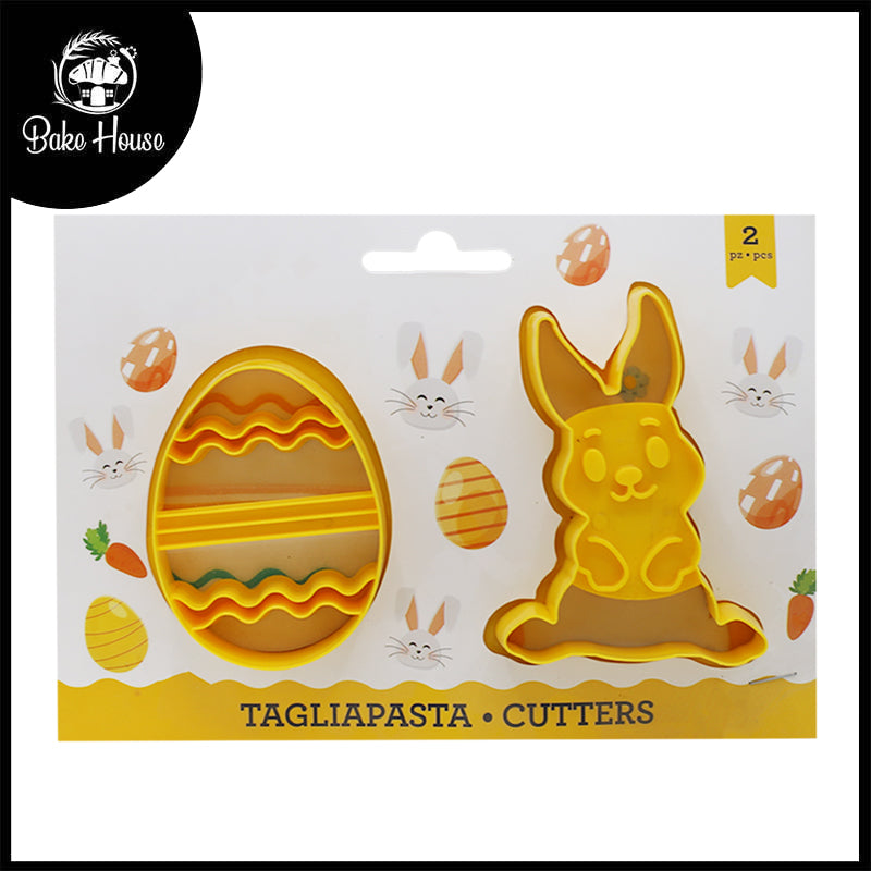 Rabbit And Egg Cookie Cutter 2pcs Set