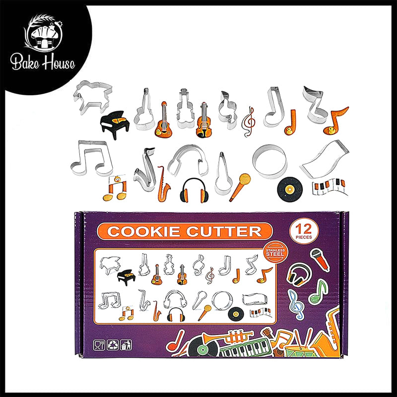 Music Cookie cutter 12Pcs Set