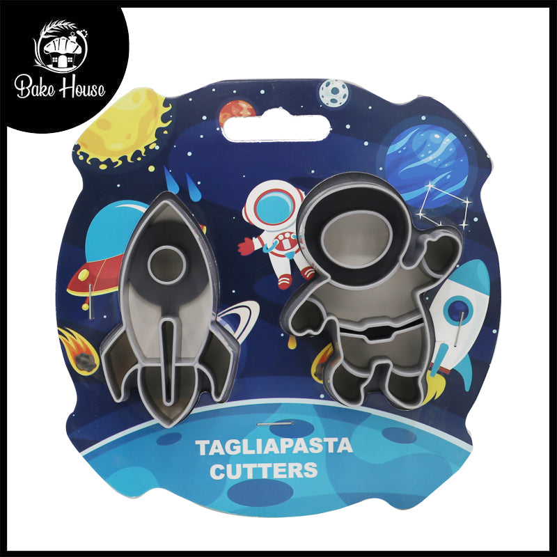 Space Theme Cookie Cutters 2Pcs Set