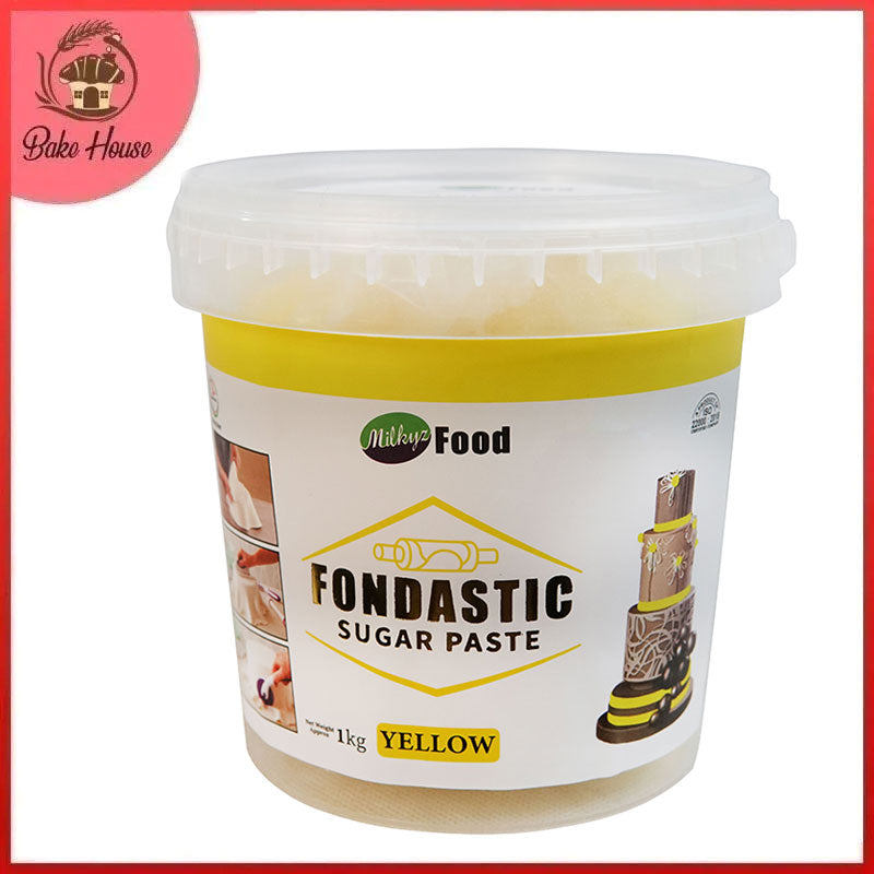 Milkyz Food Fondastic Yellow Fondant Sugar Paste 1Kg