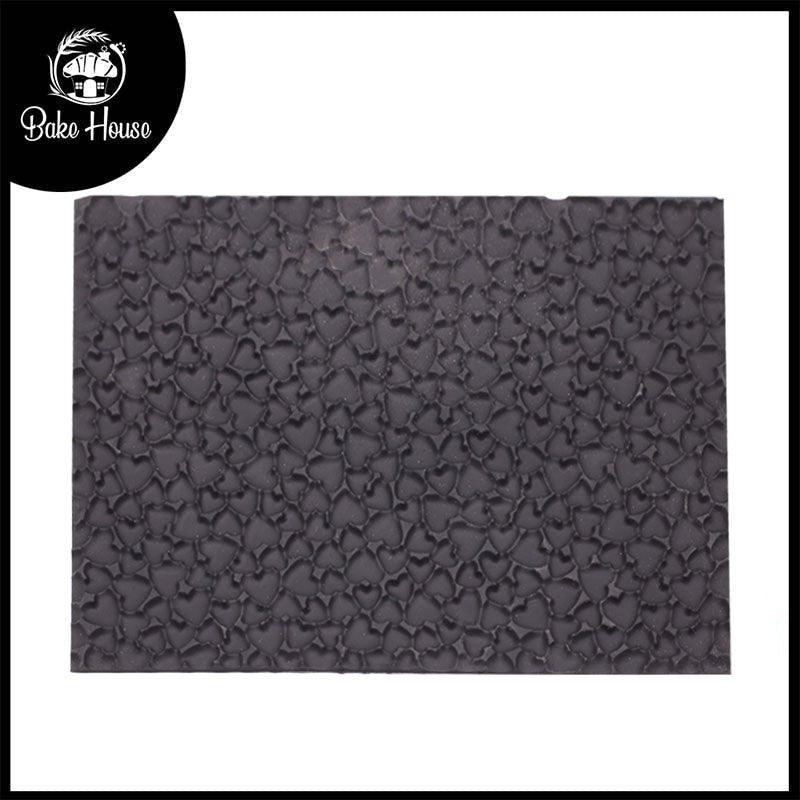 Fondant Imprint Silicone Mat Heart Texture Design