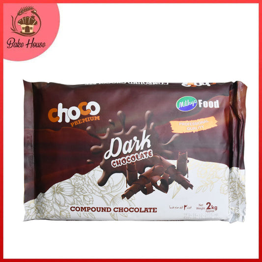 Milkyz Food Premium Dark Chocolate Compound 2KG Pack