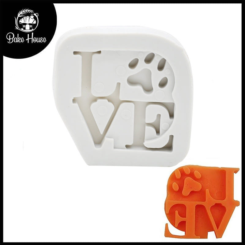 Love With Bear Paw Silicone Fondant Mold
