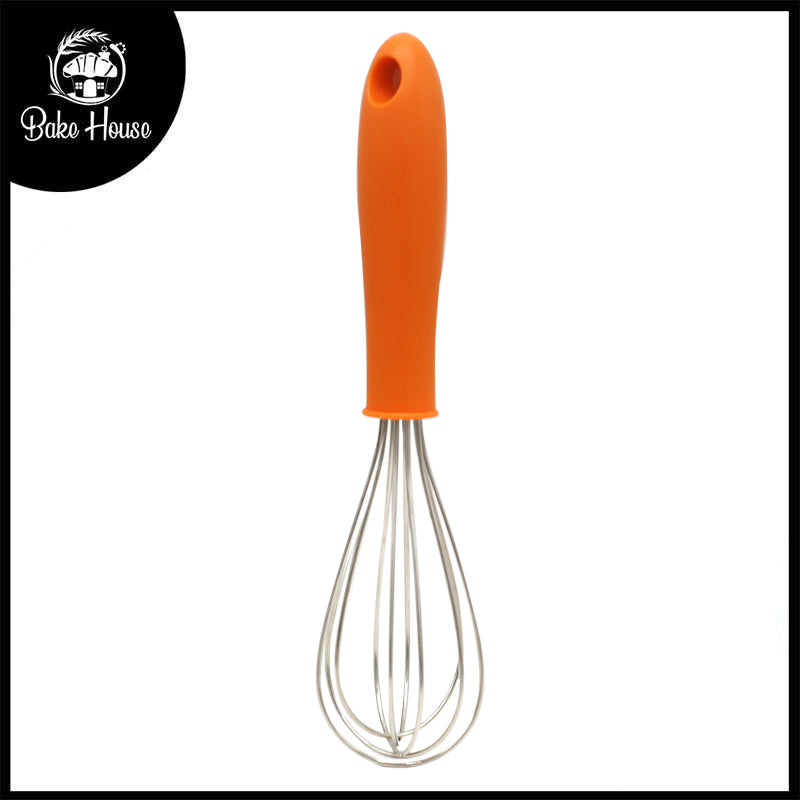 Stainless Steel Hand Whisk With Plastic Handle 10 Inch
