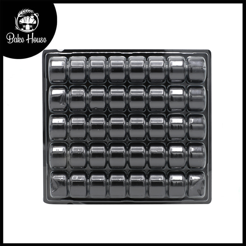 Plastic Macaron Chocolate Container 40 Cavity 2Pcs Set