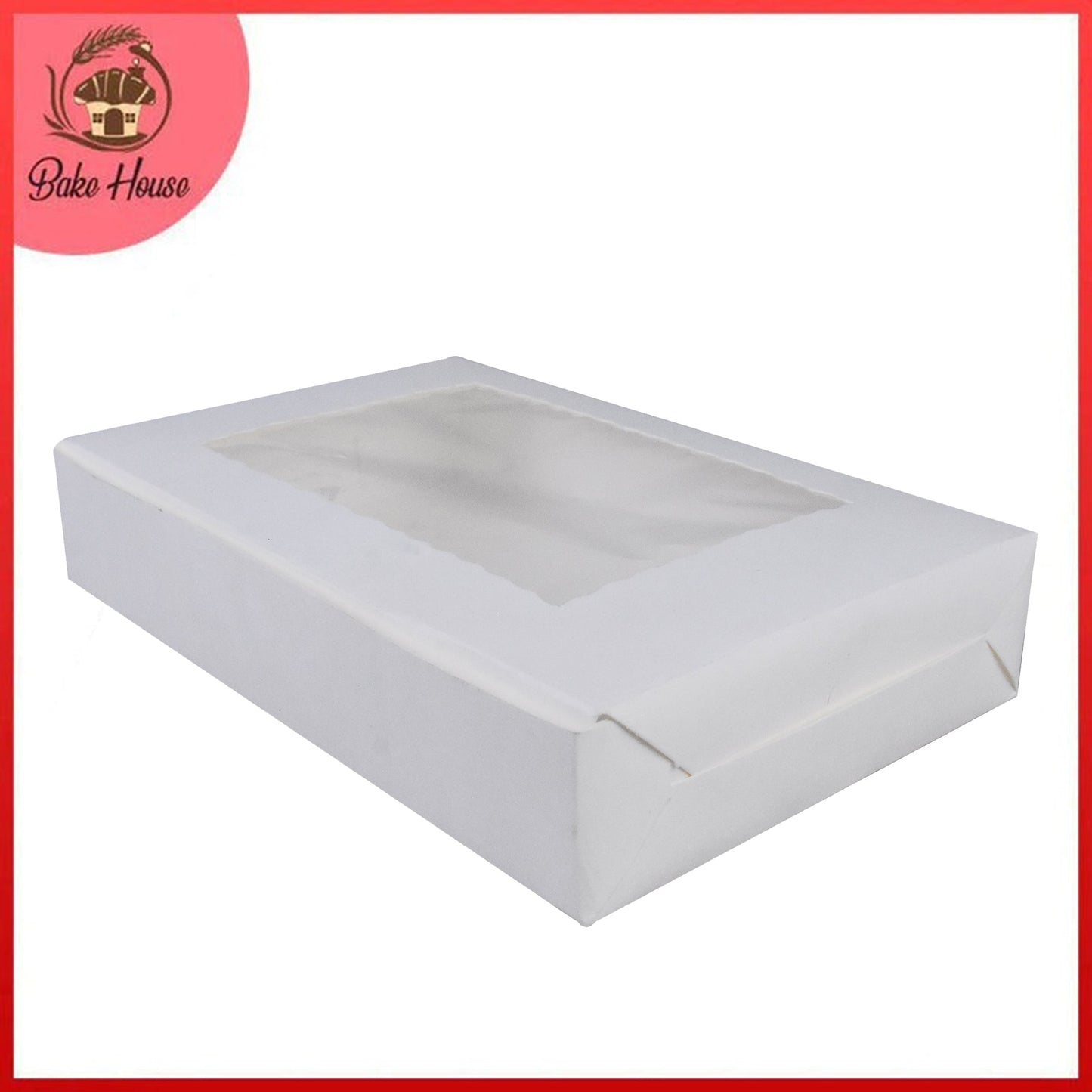 Sweet Treat Box 9 X 6 X 1.8 Inch With Top Transparent Window