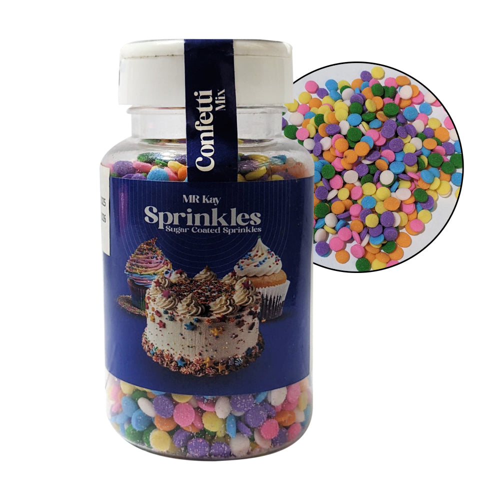 MR Kay Confetti Round Mix Sprinkles – 90g Jar