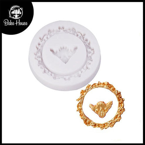 Round Frame with Corner Silicone Fondant Mold