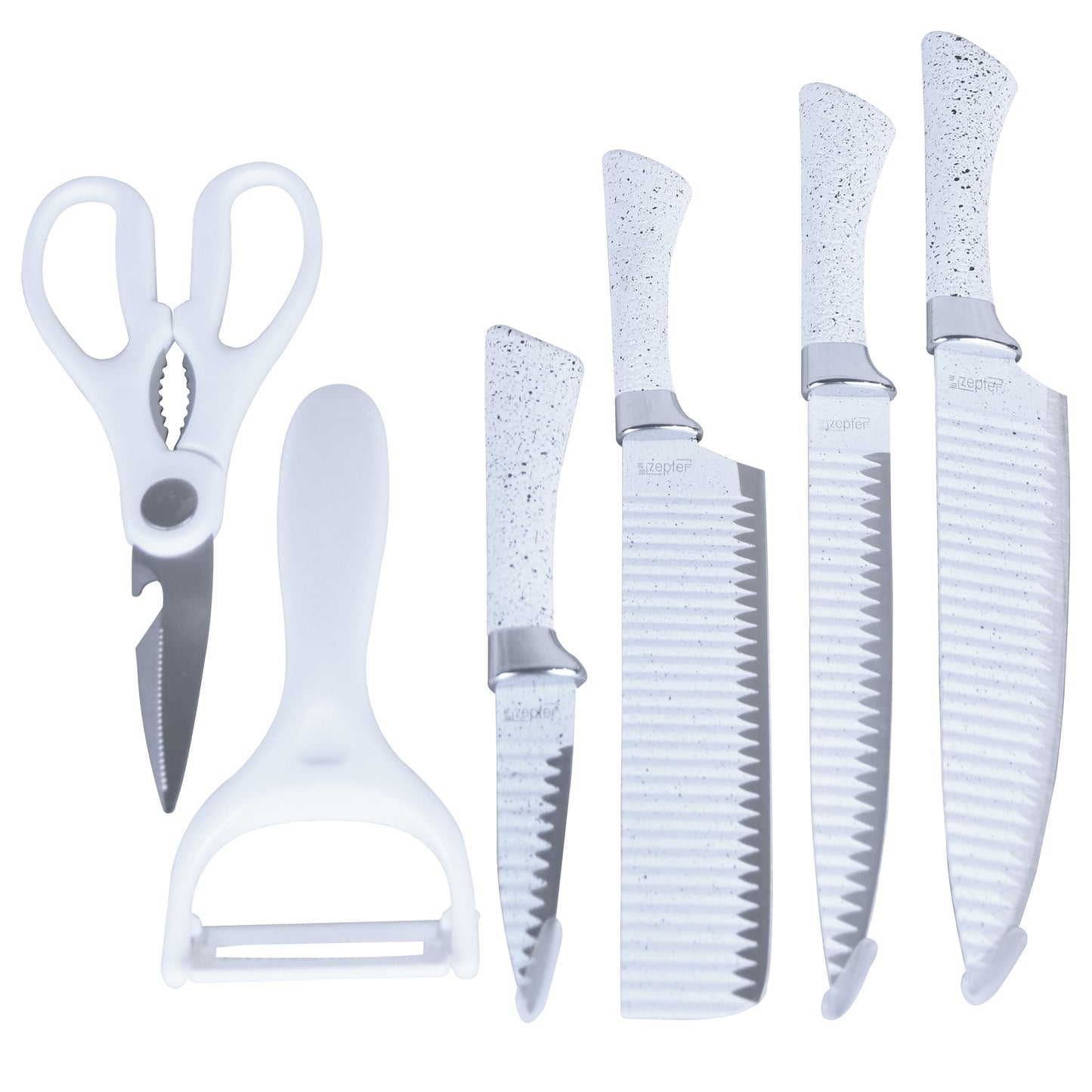 Zepter 6 Pcs Stainless Steel Non Stick Coating Kitchen Knife Set