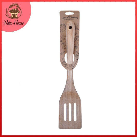 Wooden Slotted Cooking Solid Turner Spoon 30.5cm