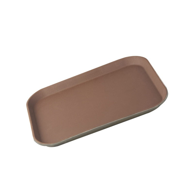 Rectangular Fiberglass Non-Slip Serving Tray 14 x 18 Inch