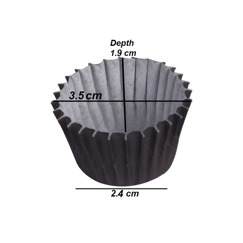 1000 Pcs Mini Brown Paper Baking Cupcake Muffin Liners & Bonbon Wrappers 3.5cm