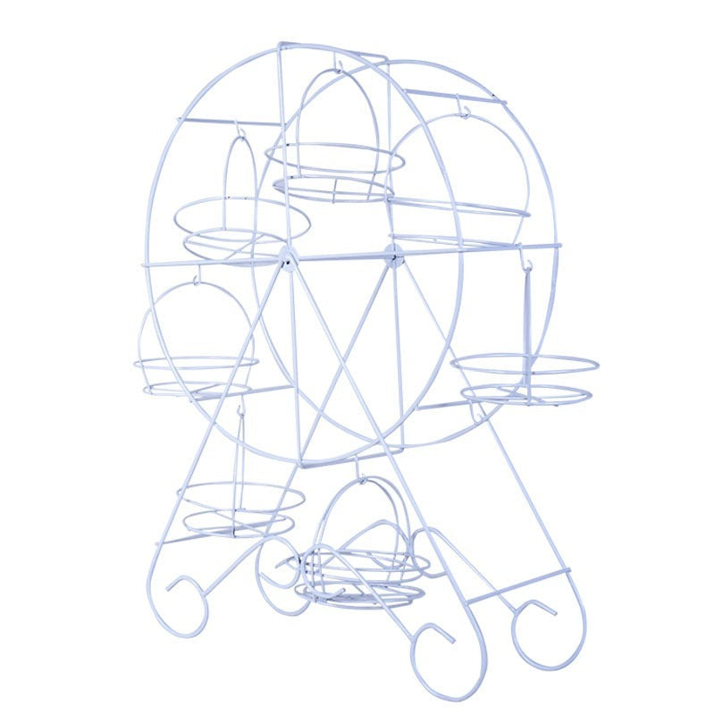 Oasiswj Rotating Ferris Wheel 8 Cupcakes Holder Stand