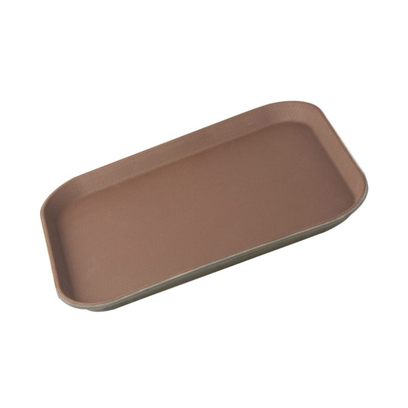 Rectangular Fiberglass Non-Slip Serving Tray 15 x 20 Inch