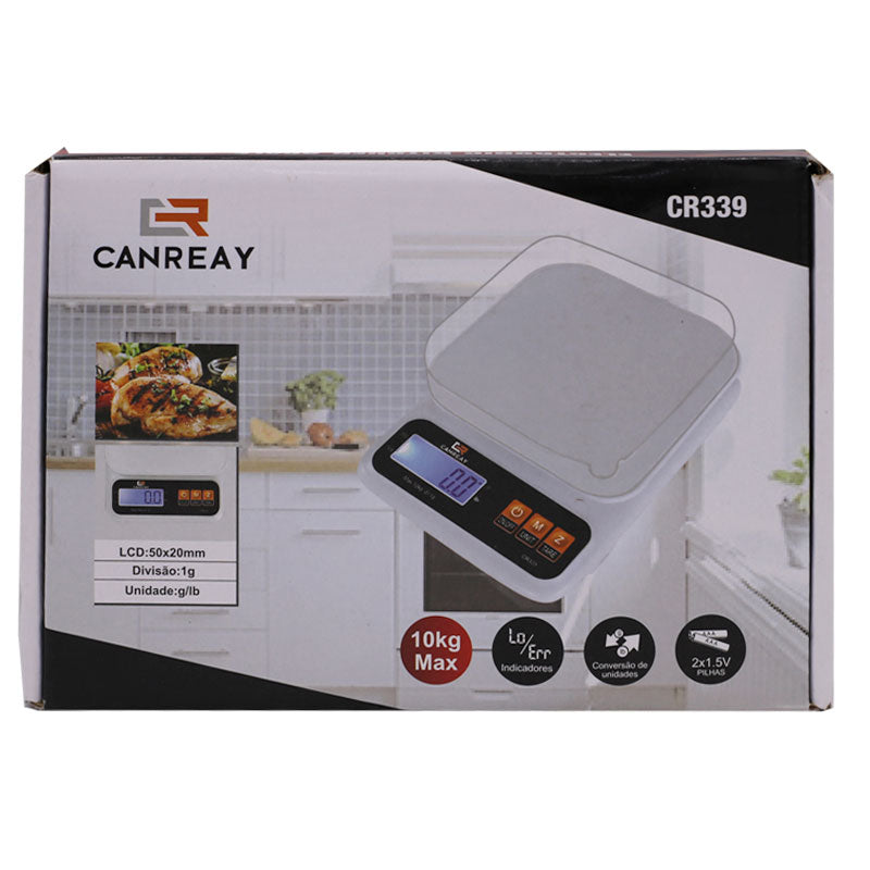Digital Kitchen Scale With Bowl (CR339) -Weight Max 10kg, Measures in Units