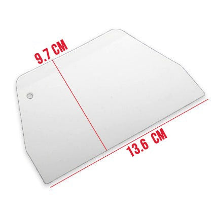White Cake Dough Plastic Scraper Small