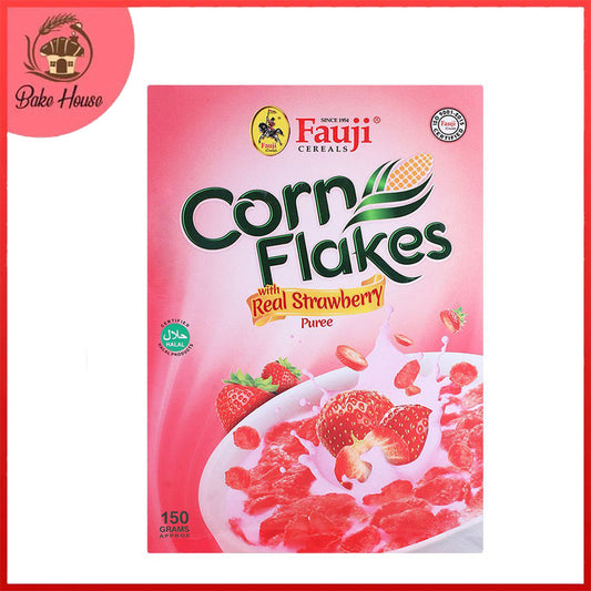 Fauji Corn Flakes with Real Strawberry Puree 150 Grams
