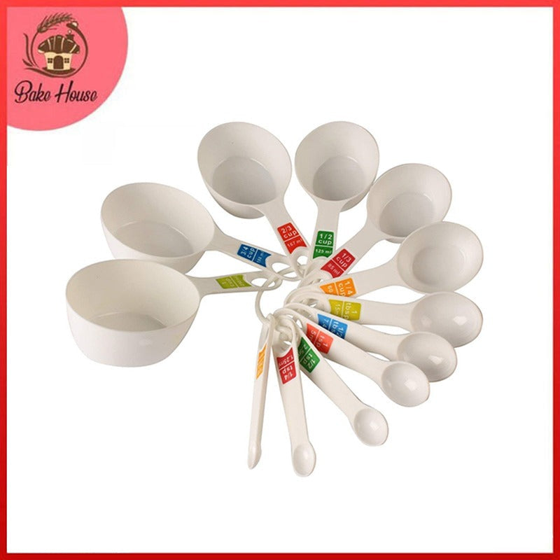 12PCS Colorful Measuring Cup And Spoon Set Stackable Measuring Cup