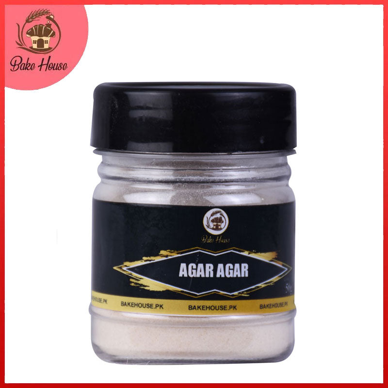 Bake House Agar Agar Powder 50gm Bottle – Bake House - The Baking Treasure