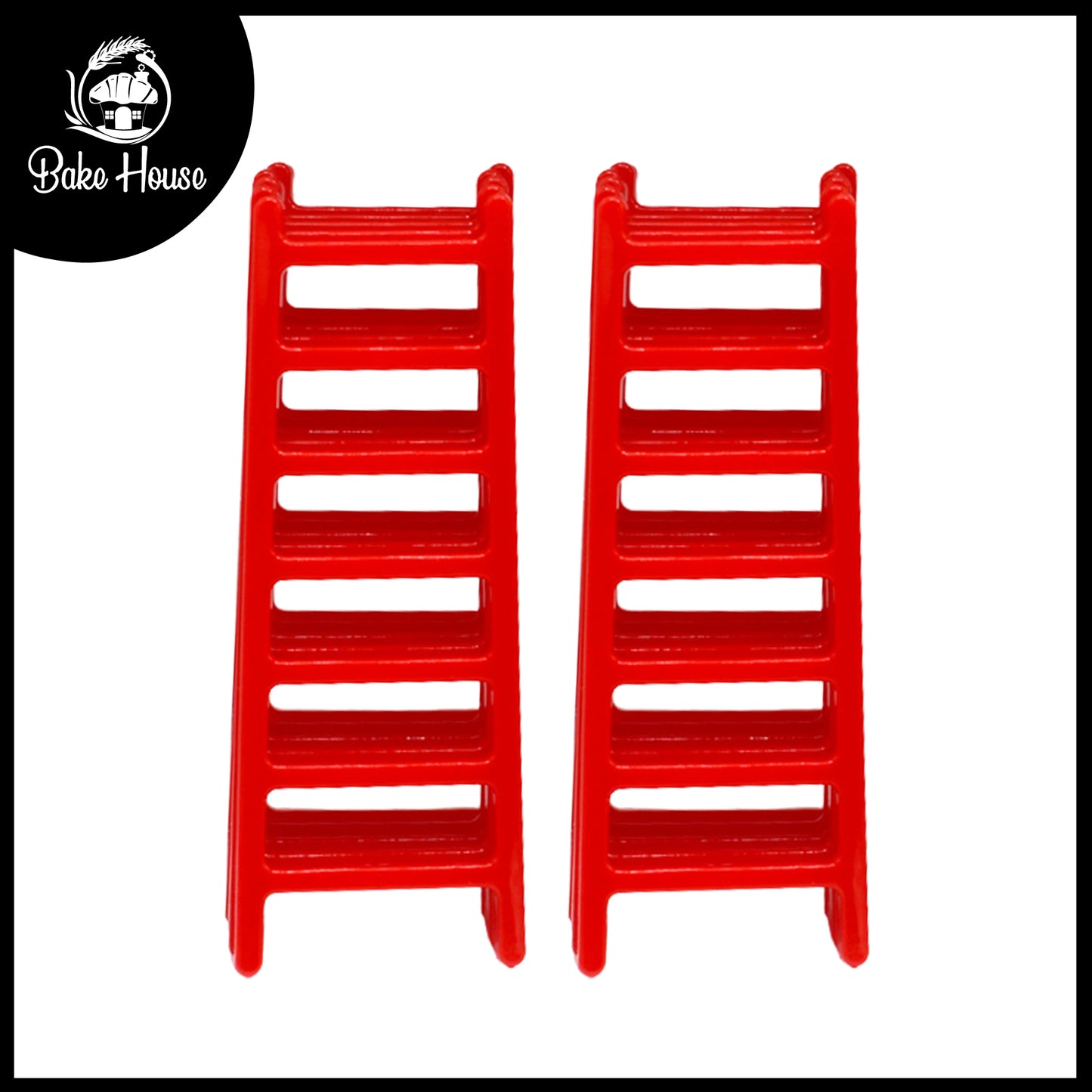Mini Red Ladder Cake Plastic 10pcs Set