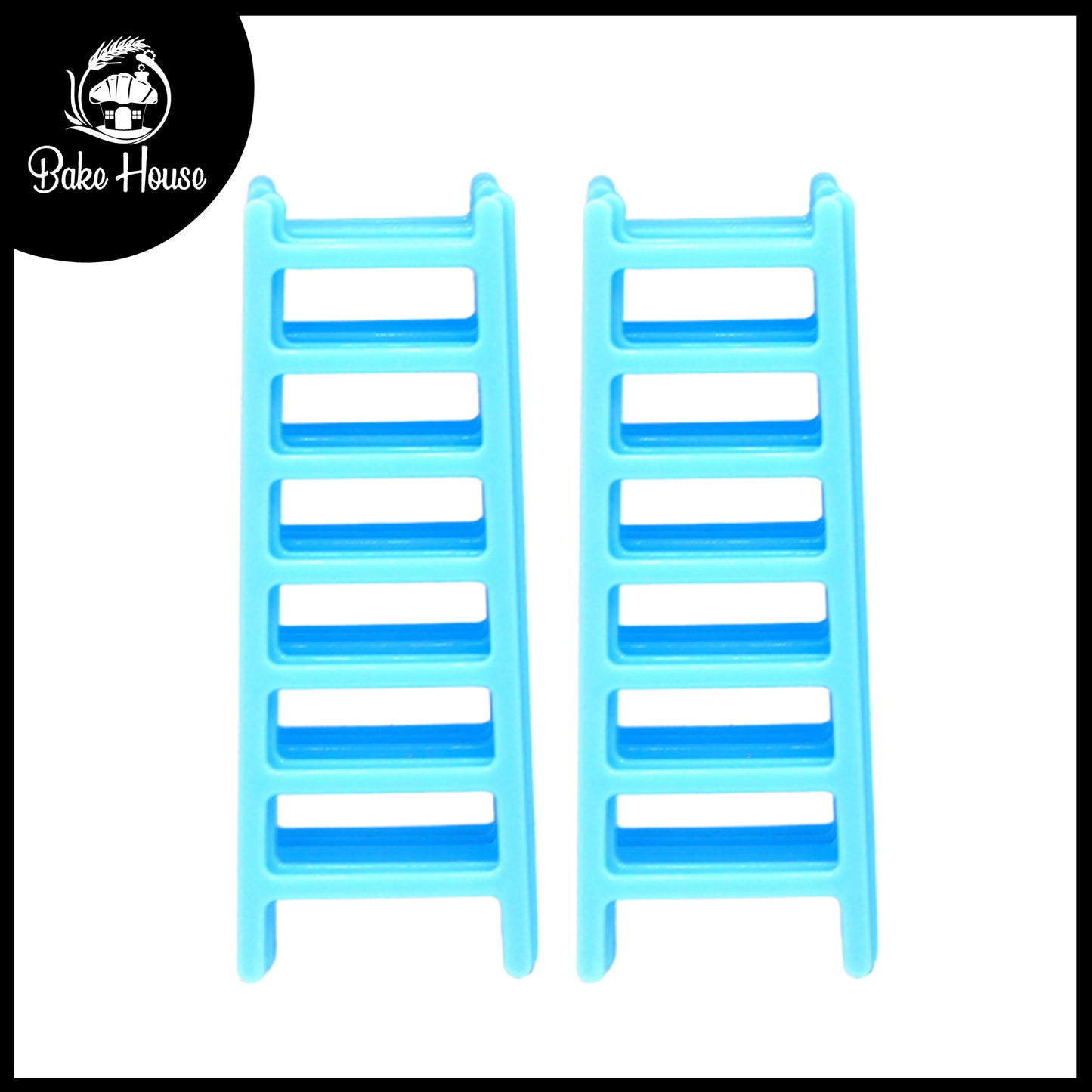 Mini Blue Ladder Cake Plastic 10pcs Set