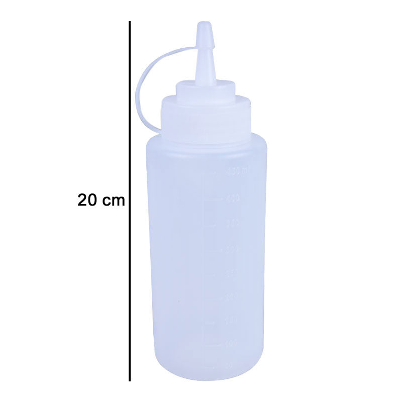 Sauce Ketchup Squeeze Plastic Bottle with Nozzle Cap 450ml