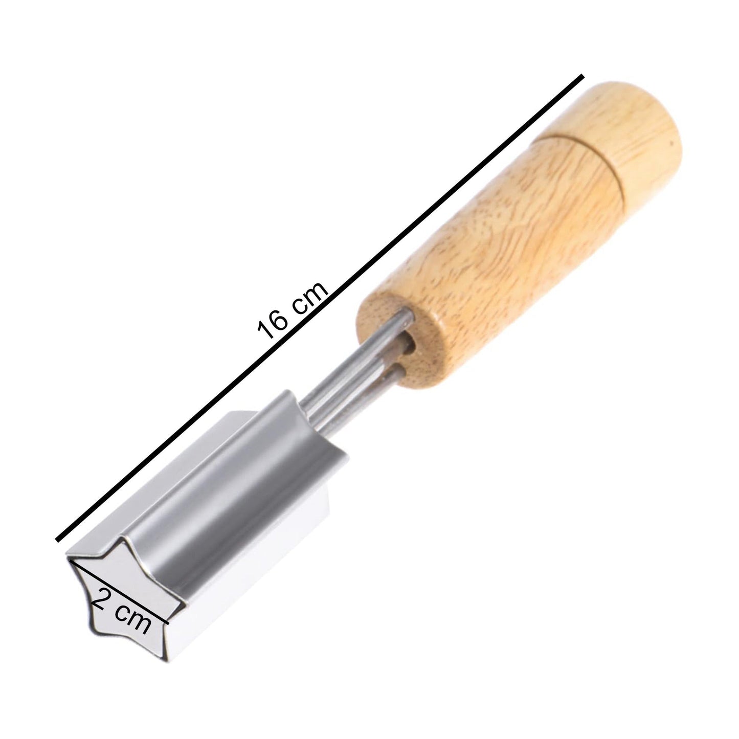Star Shape Cookies, Fondant, Fruits And Vegetable Cutter With Wood Handle