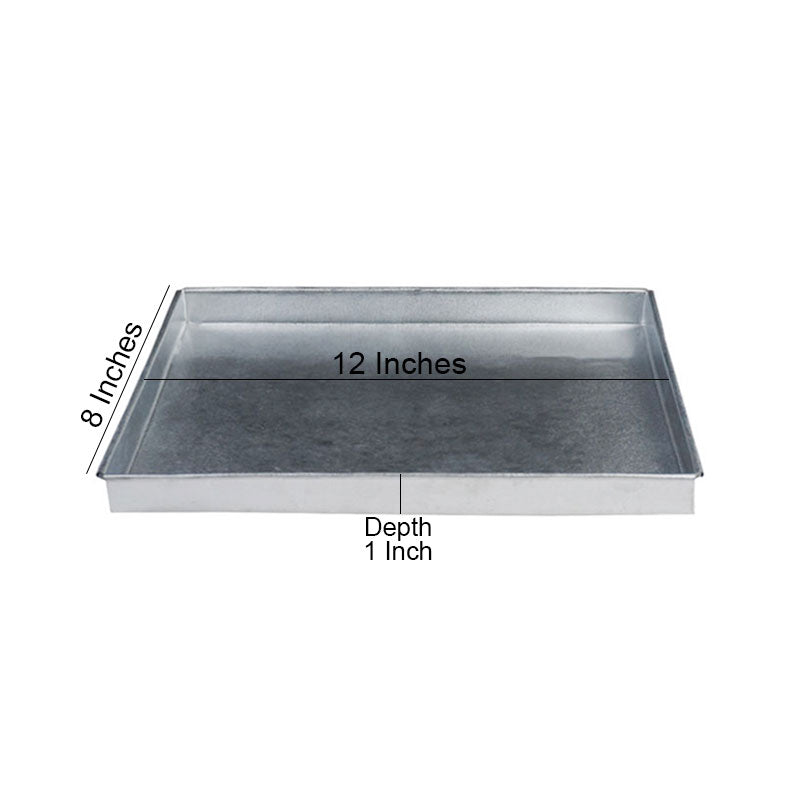 Swiss Roll Baking Tray Rectangle 8 X 12 Inch Galvanized Steel