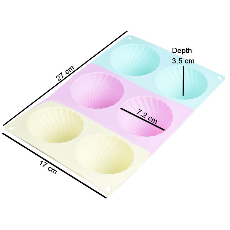 Hemisphere Swirl Dome Mousse Dessert Silicone Mold 6 Cavity