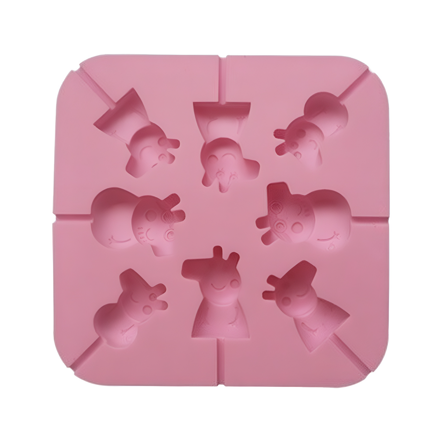 Peppa Silicone Lollipop Mold 8 Cavity