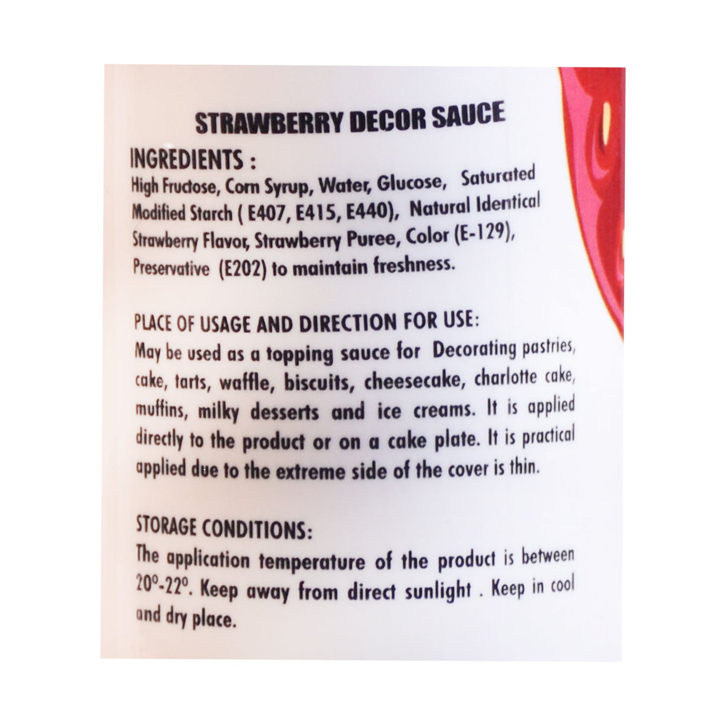 Milkyz Food Strawberry Royal Decor Sauce 350 Gram With 1 Free Smart Nozzle