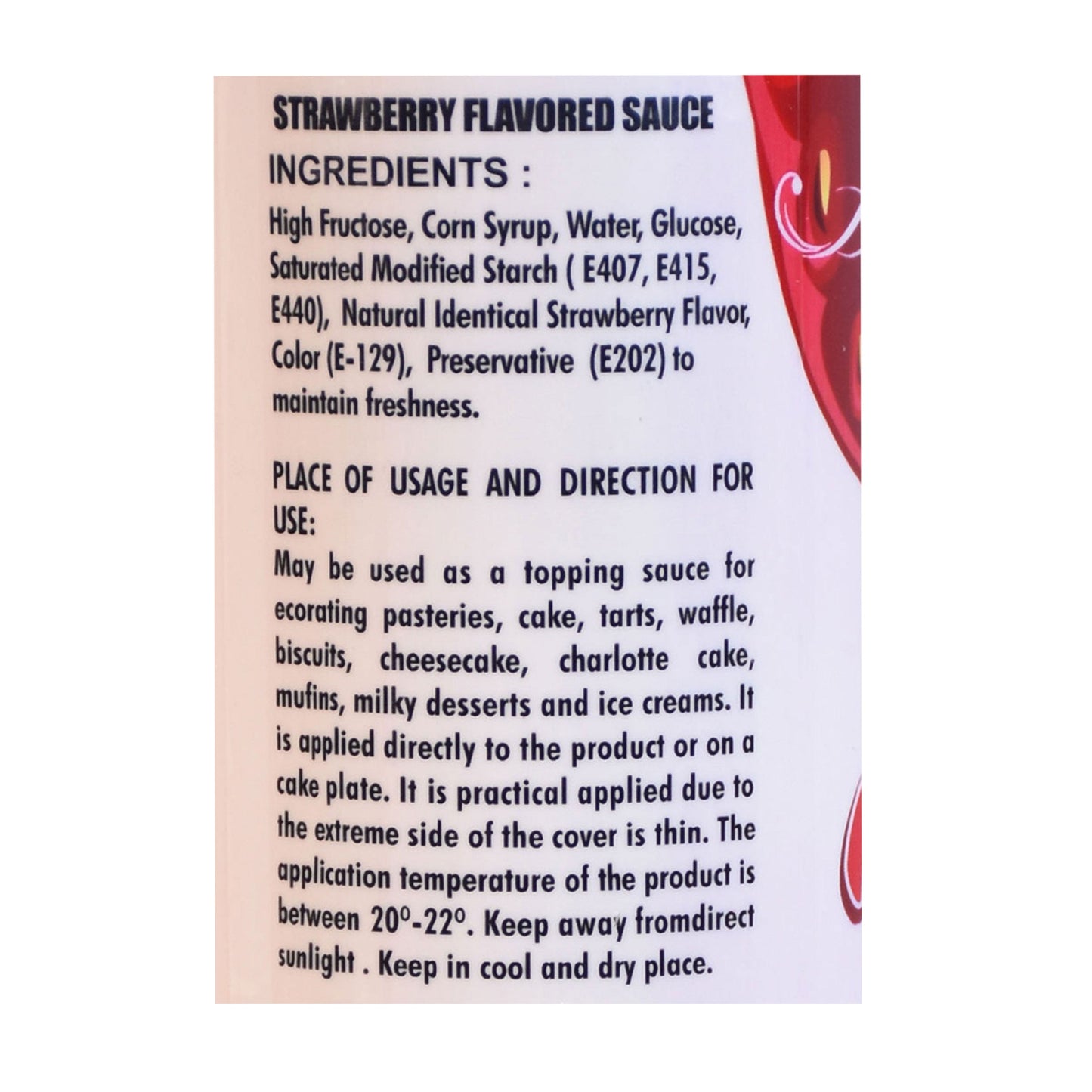Milkyz Food Strawberry Royal Decor Sauce 750 Gram