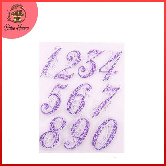 0 To 9 Big Numbers Silicone Rubber Stamp