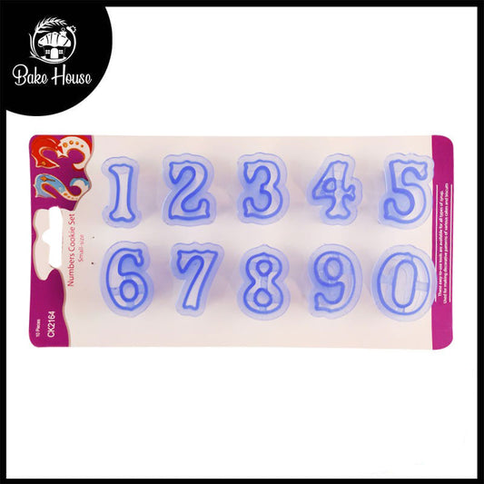 0 To 9 Number Fondant & Cookie Cutter Set Small