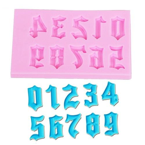 0 To 9 Numbers Silicone Fondant & Chocolate Mold
