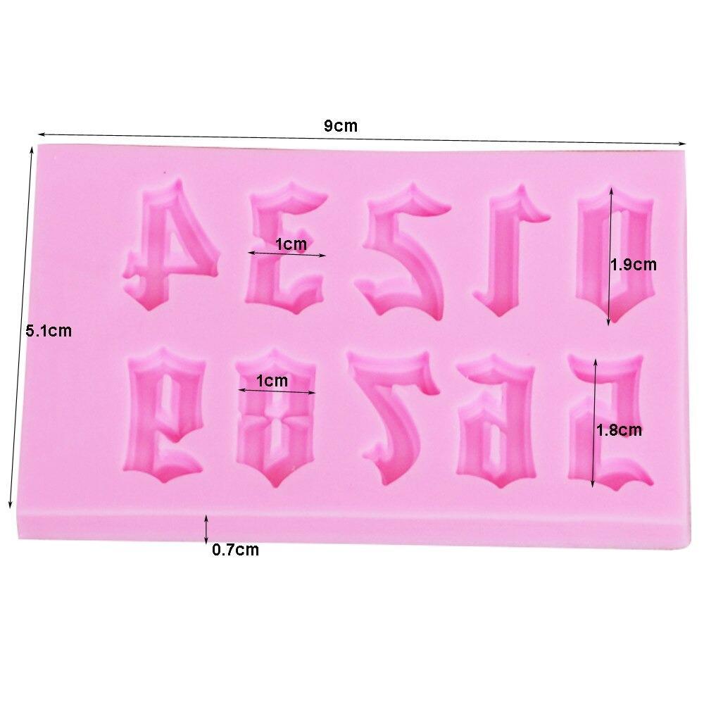 0 To 9 Numbers Silicone Fondant & Chocolate Mold