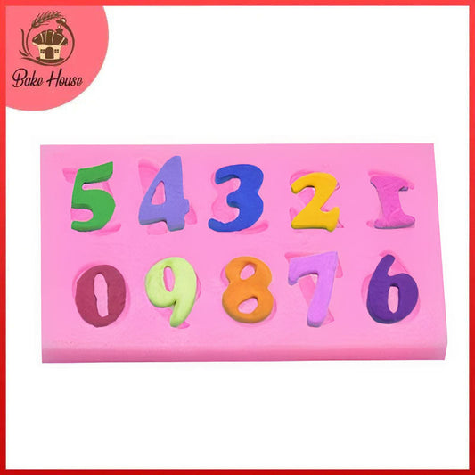0 To 9 Numbers Silicone Fondant Mold