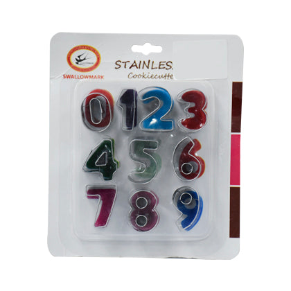 0 To 9 Numbers Cookie Cutter Stainless Steel
