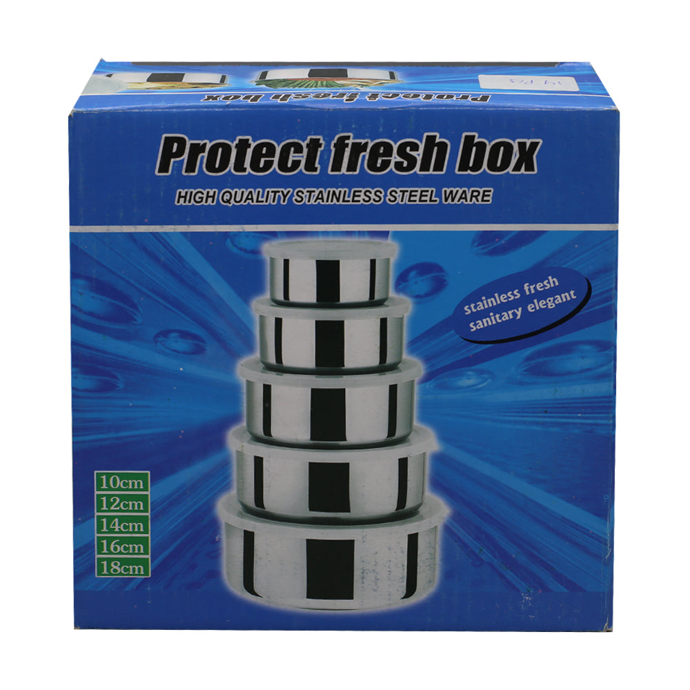 Stainless Steel Bowl 5Pcs Set (10,12,14,16,18 CM)